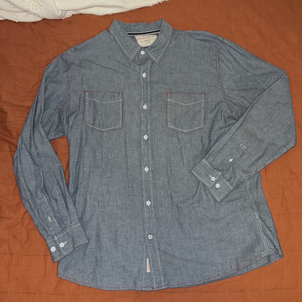 Weatherproof Denim Button Down. Men’s XL. Never worn